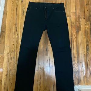 NWOT Men’s Levi’s black slim straight 513 jeans